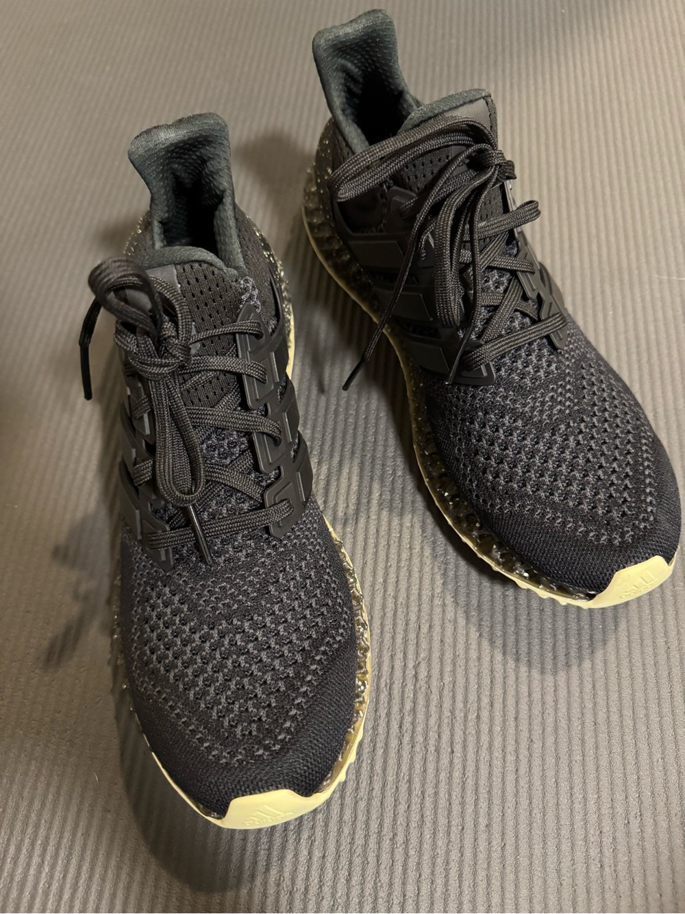 Adidas Ultraboost 4D Black & Speckled Sneakers
